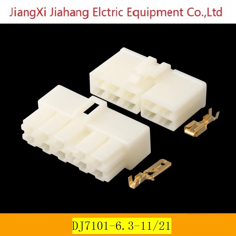 

Freeshipping 200sets DJ7101-6.3-11/21 10Pin AMP Car Electrical Wire Connectors