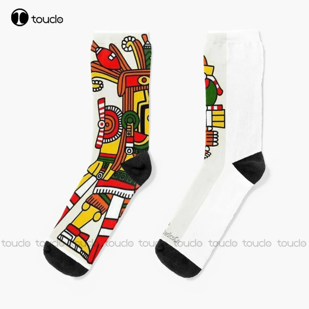 

Aztec God 11 Socks Red Socks Unisex Adult Teen Youth Socks Personalized Custom 360° Digital Print Hd High Quality