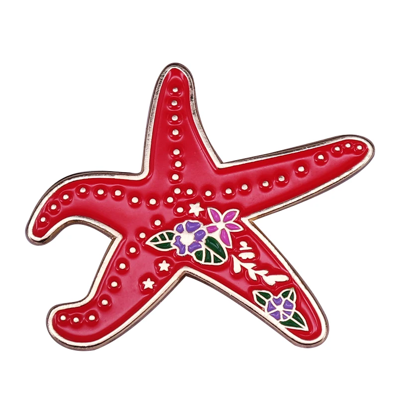Заколка Для лацканов с морскими звездами, красивый внешний вид, но вонючий уникальный аксессуар