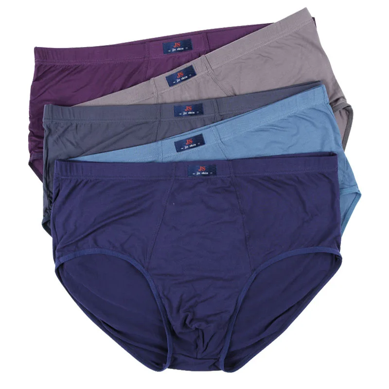 4 Pieces Big Size Men Underwear Solid Panties Briefs Underpants Shorts Homme Undies Undershorts XL 2XL 3XL 4XL 5XL 6XL 7XL 8XL