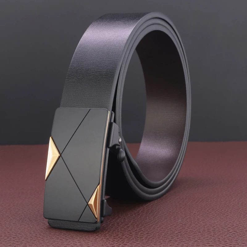 

Hot selling automatic buckle designer belt men Black male Waist Straps fashion luxury brand cintos masculinos Casual Waistband