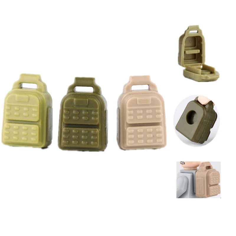 WW2 Military Accessories Building Blocks Army Figures Mini Backpack Tactical Belt Rucksack Weapons Parts Educational Toys C235