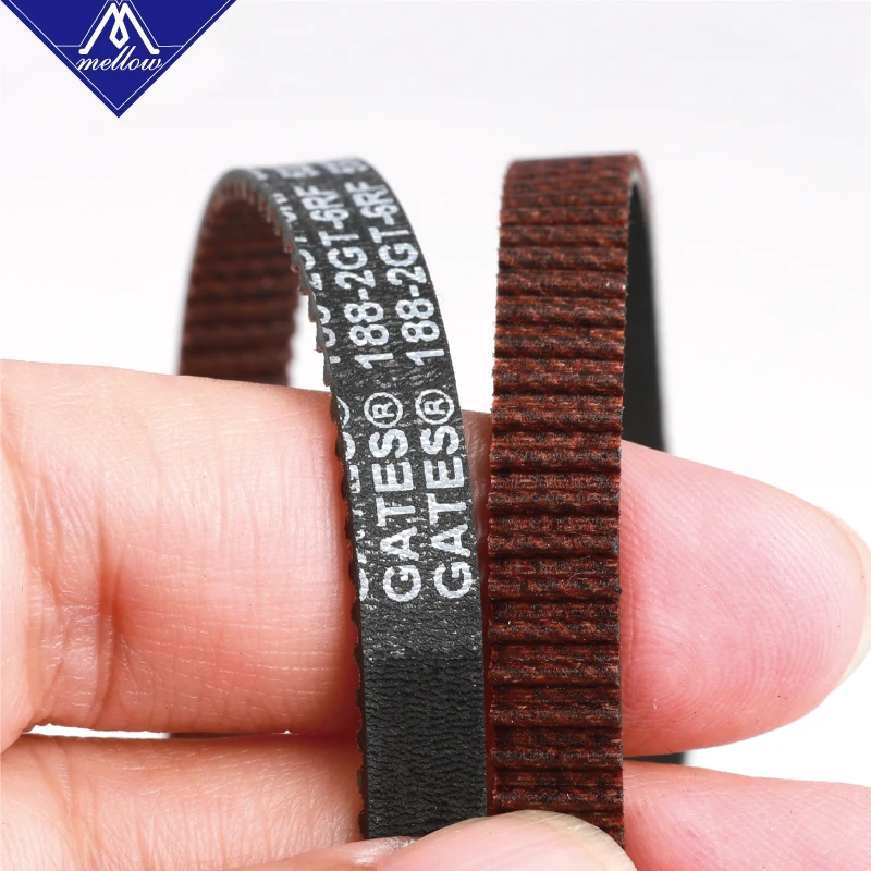 High Quality 3D Printer GT2 Width 6mm 188-2GT Timing Belt Loop GATES-188-2GT Gear Synchronous Belt