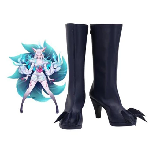 

LOL Spirit Blossom Ahri Cosplay Boots High Heel Shoes Leather Shoes Comic-Con Cosplay Accessories Halloween Party Shoes