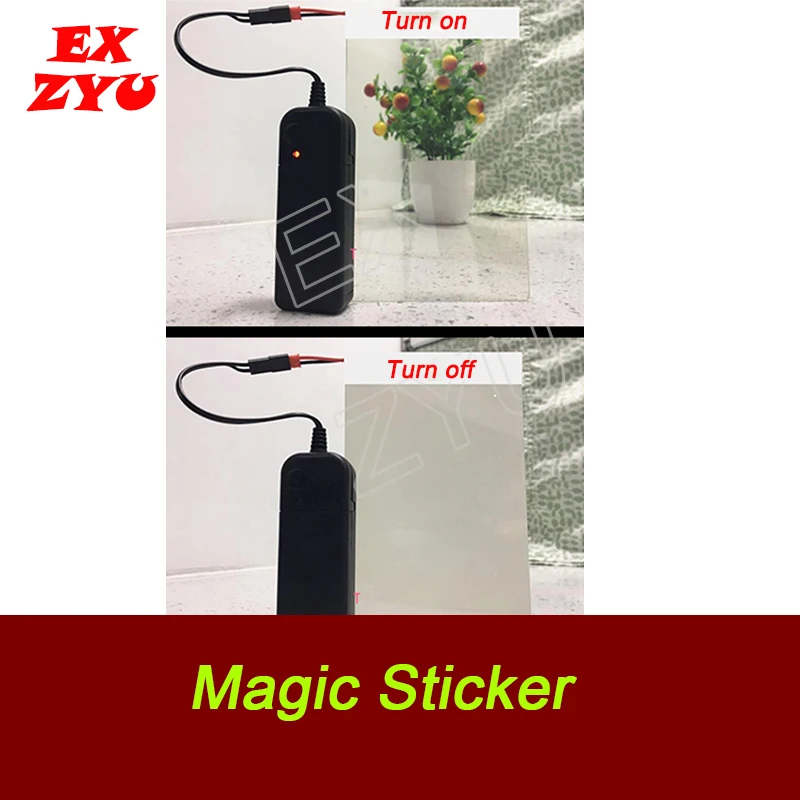 

EXZYU Magic Sticker Prop real life escape room power on to show password or clues the chamber room