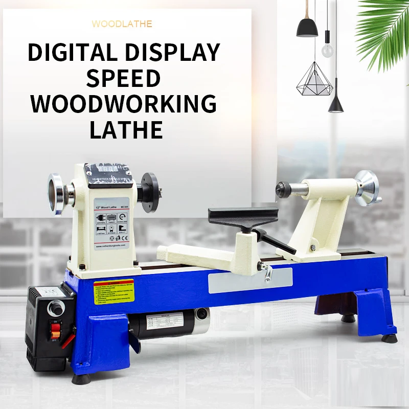 Woodworking Lathe Miniature Household Multi-function Desktop Wood Rotating Machine Small Bead Machine Speed Control Lathe