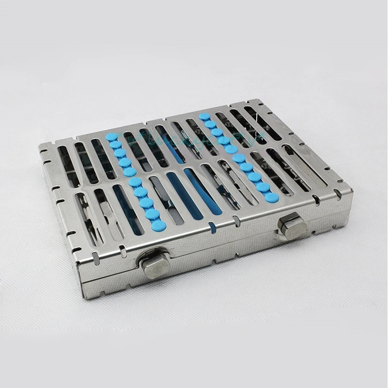 1 pcs dental high-efficiency sterilization instrument box holder, surgical instrument tray box, autoclave detachable box