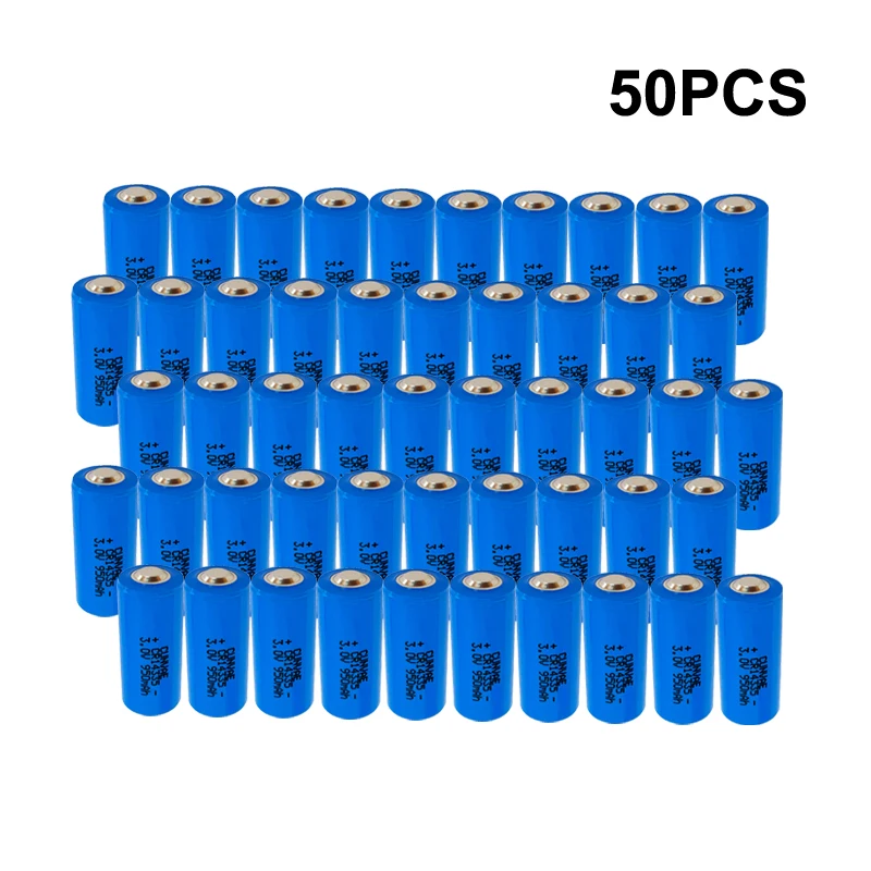 50PCS 2/3AA Size CR14335 14335 3V 950mah Lithium Batteries High Energy Li-MonO2 Instrument Battery for Smart Meter