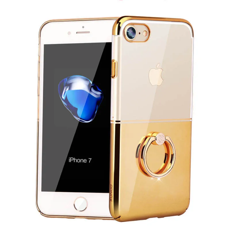 

For iPhone 6s Plus Case Xundd Luxury Hard PC Double Colors Ring Buckle Holder Cover Case