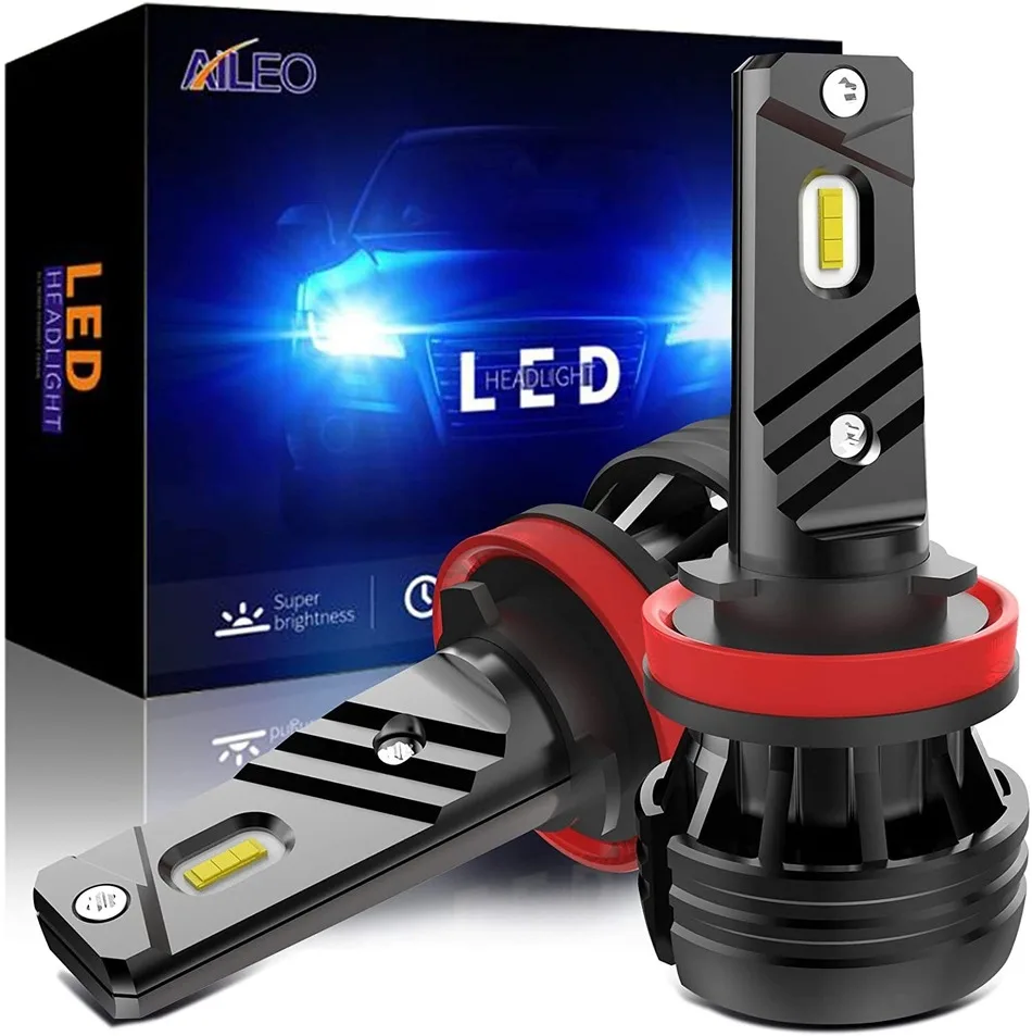 

AILEO Car Headlight Bulbs 6500K White H11 H9 H8 H16(Japanese Car) LED Conversie Kit Lichtgevende 60W 12000LM Fog Light Auto Lamp