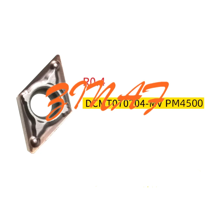 10 قطعة DCMT070204 DCMT070208-MV كربيد إدراج ل الخارجية تحول أداة معدنية مخرطة DCMT070208 CNC تحول إدراج أداة القطع