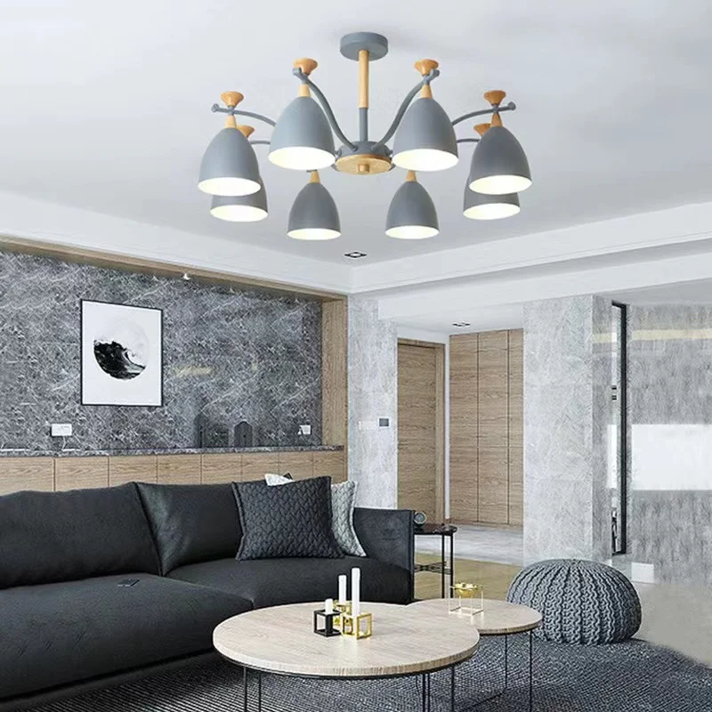 Modern bedroom LED chandeliers Living room lighting Ceiling pendants Hotel chandeliers Home decoration lamps dining room pendant