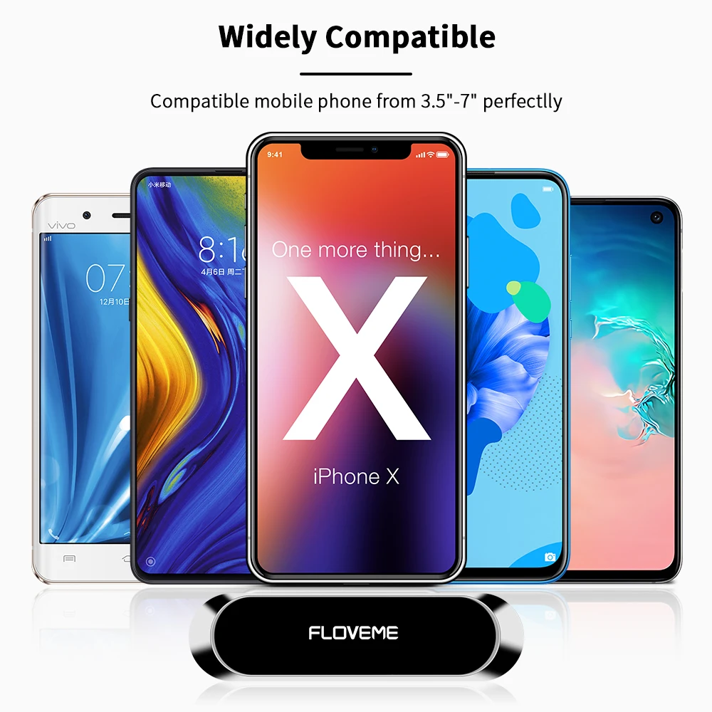 Floveme-携帯電話用の磁気ホルダー,ユニバーサルダッシュボード,スマートフォン用