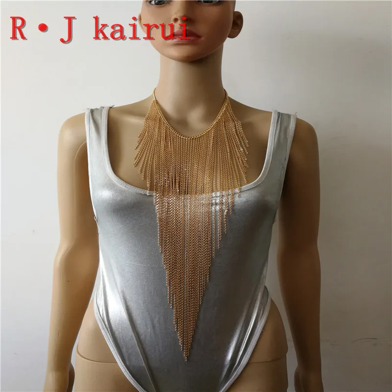 New RJRH23 Fashion Women Handmade Gold Neck Chains Jewelry Unique Layers Necklace Chains Jewelry 3 Colors