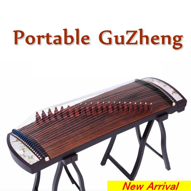 Chinese Style Guzheng Solid Color Portable 90/100CM Traditional Professional Adults Gifts String Musical Instruments Beginners