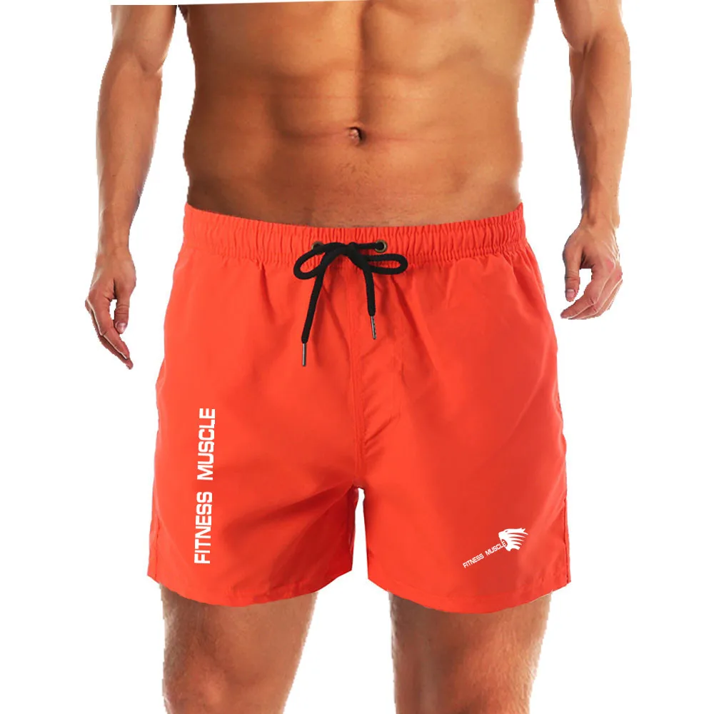 Bañador con forro de malla para hombre, pantalones cortos de playa y Surf, Bermudas de secado rápido, verano, 2022