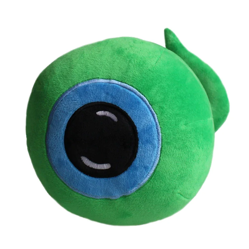 

22cm Funny Creative Green Eyeball Plush Toy Soft Stuffed Pillow Green Eye Spoof Pillow for Children Gift Wholesale Free Shipping