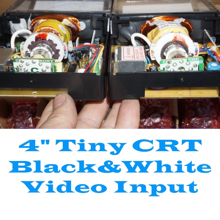 Imagem -02 - Tela Vintage Micro para Tubo de Imagem Eletrônico Monitor Preto e Branco 12v 4.2w Polegadas