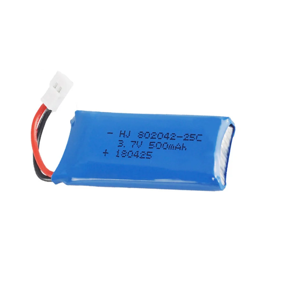 3.7V 500mah Lipo Battery with XH2.54 Plug For Udi U816A U941 U927 H43 wifi818 JXD385 H107 V252 F186 3.7 V 1S lithium battery