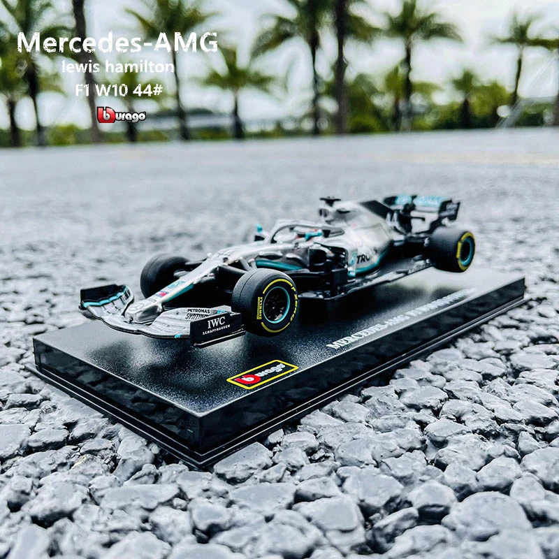 Bburago 1:43 Hardcover 2020 Mercedes Benz W10 NO.44 Lewis Hamilton F1 racing model car model alloy car toy male collection gift