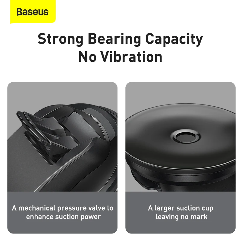 Baseus Gravity Car Phone Holder Suction Cup Phone Stand Support For iPhone 12 Xiaomi Samsung Huawei Car Cellphone Holder Mount