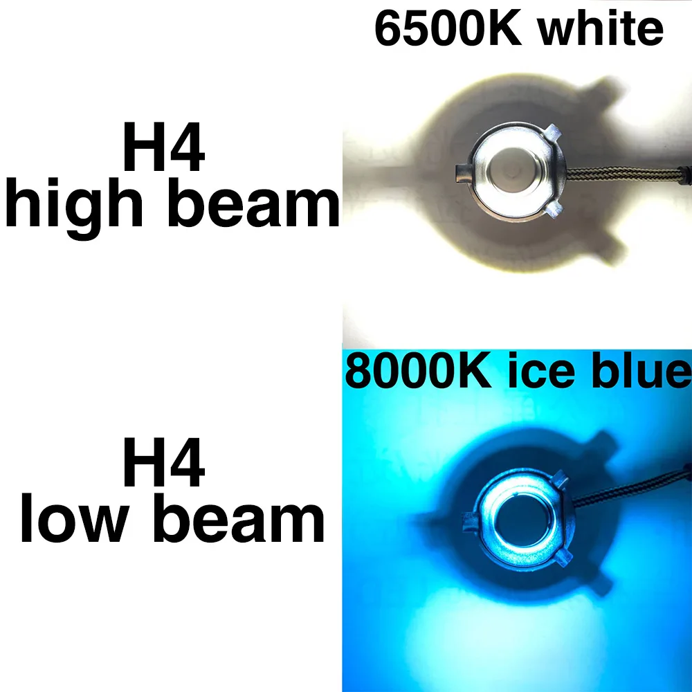 2X NEW C6 LED H4 Two-colors 6500K+3000k 6500K+8000K Hi/Lo H7 H1 H8 H11 9005 HB3 HB4 9006 Bulb Auto light Car Headlight Fog Lamp