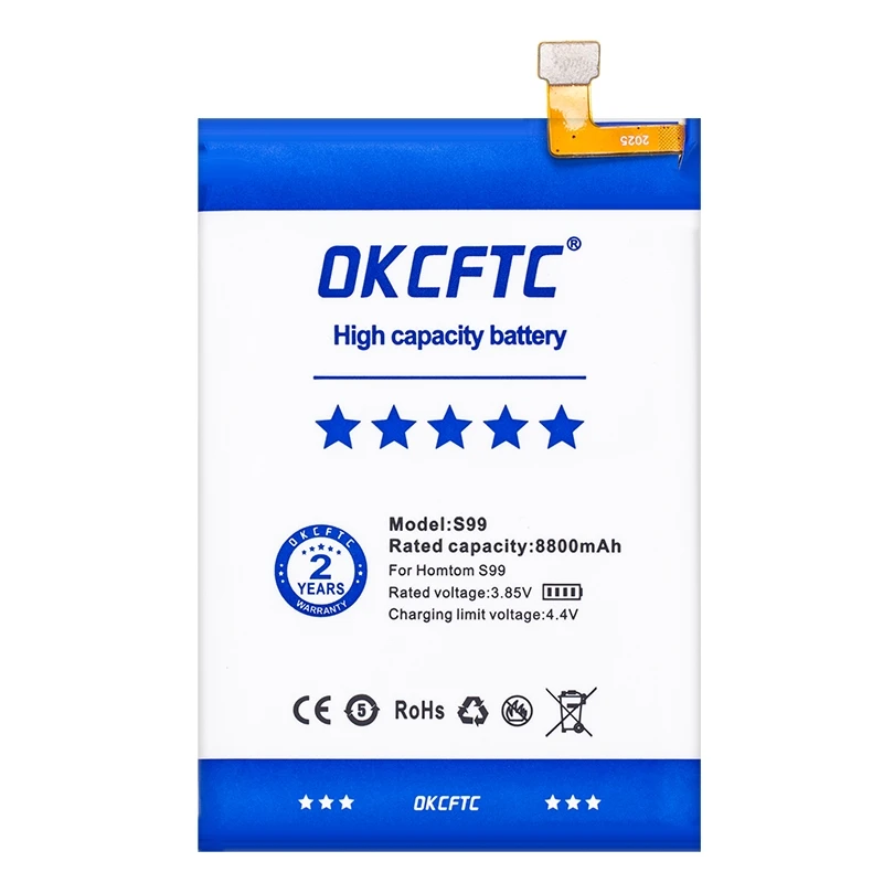 OKCFTC Original 8800mAh S99 Battery For Homtom S99 Mobile Phone In Stock Latest Production High Quality Battery+Tracking Number