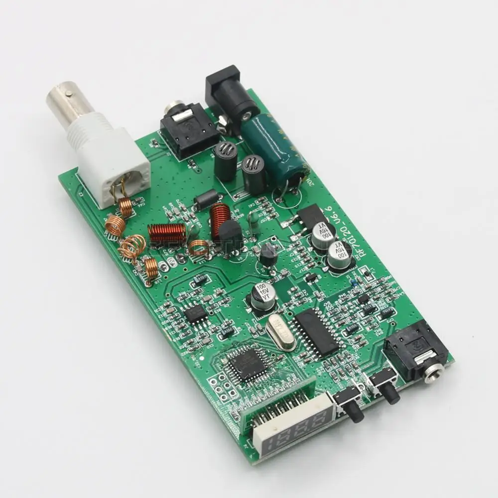 Transmissor forte rf70120 5w cnc estéreo portátil, sinal de alta fidelidade, circuito de microfone sem fio 87-109m de frequência