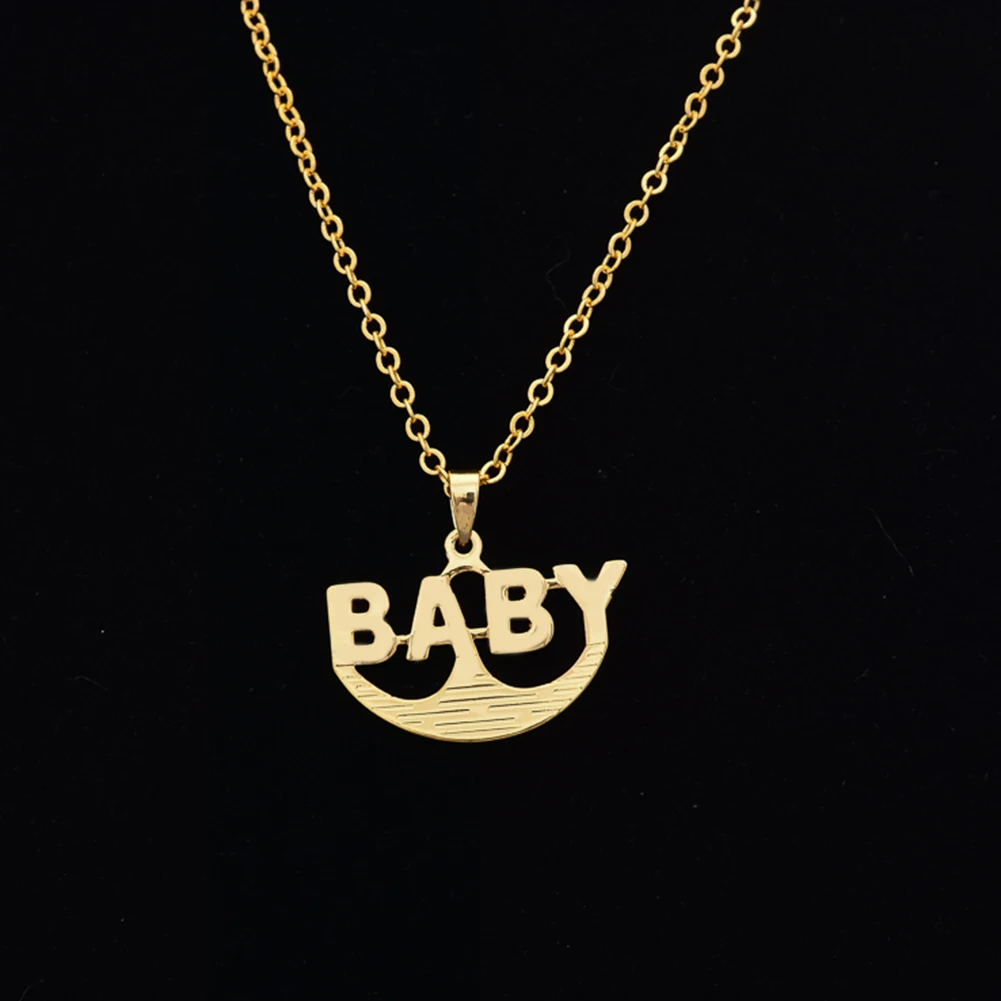 Vier Stile Dubai Goldfarben Personalisiertes Buchstaben-Halsketten- und Ohrring-Schmuckset für Frauen Männer Ehefrau – Detail 5
