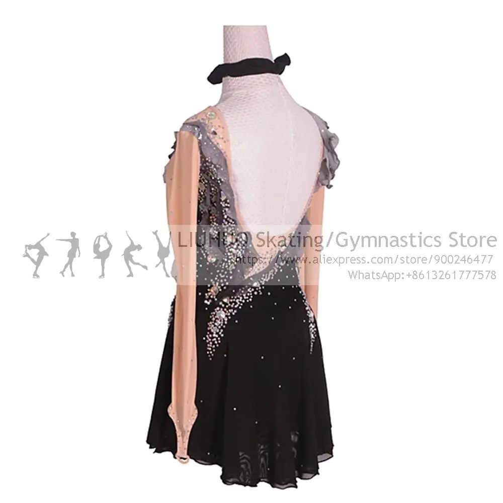 LIUHUO Rhythmic Leotards Dress Children girls costumi donna per pattinaggio Artistic dress Ballroom Ballet teens Dance leotards