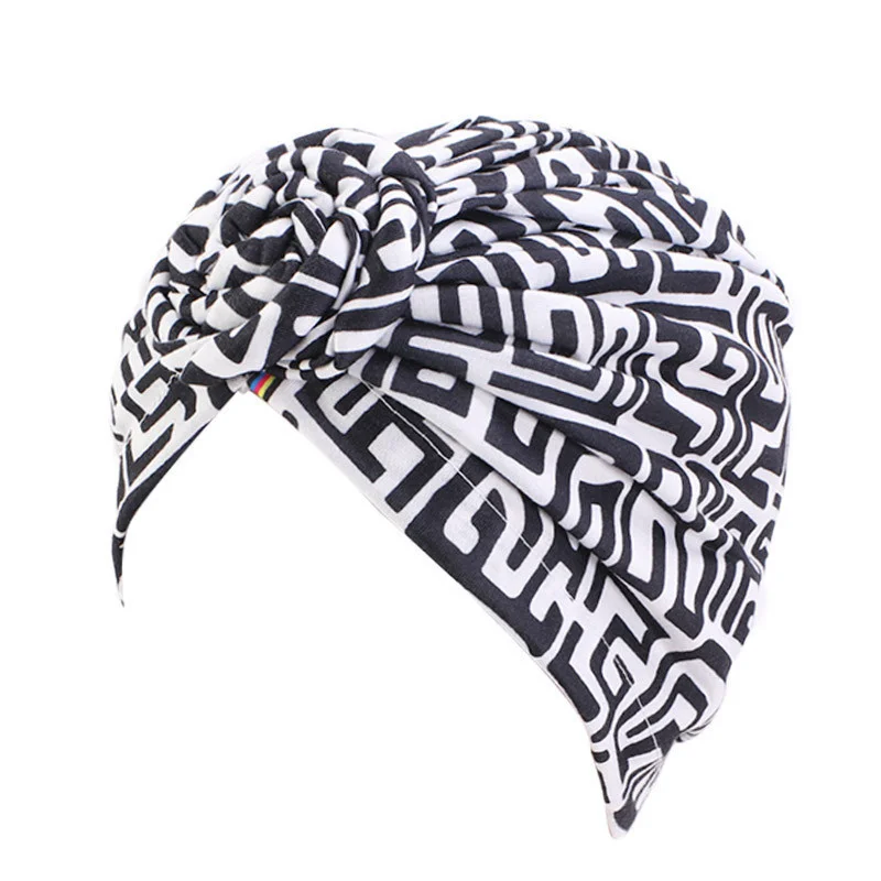 Afrikanische Druck Turban Hut für Frauen Scrunchies Knoten Headwrap Stretch Bandanas Party Headwear Damen Kopftuch Haar Zubehör – Detail 10