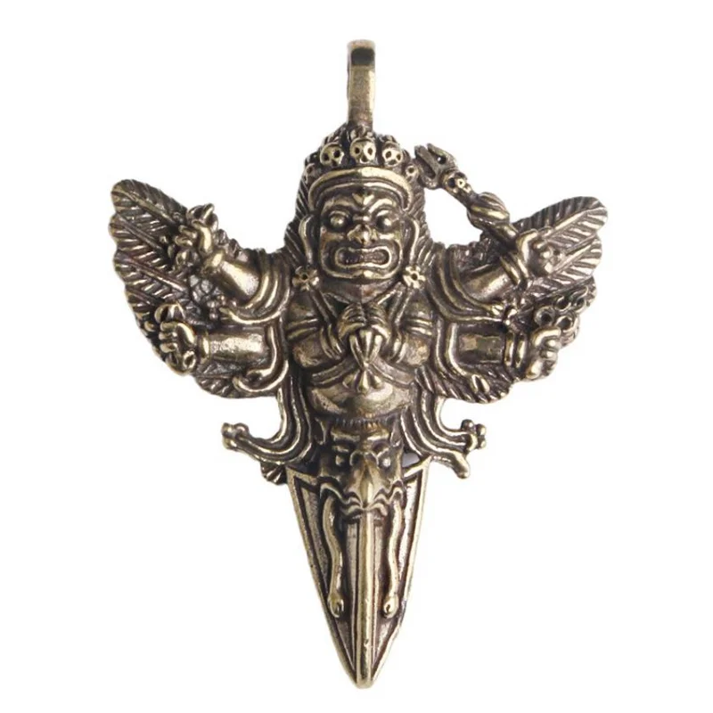 النحاس Vajra-Yakst مدقة Vajra التماثيل الحبل السحر البوذية التبتية المعلقات النحاس مفتاح السيارة معلقة ديكورات المنزل معلقة #6