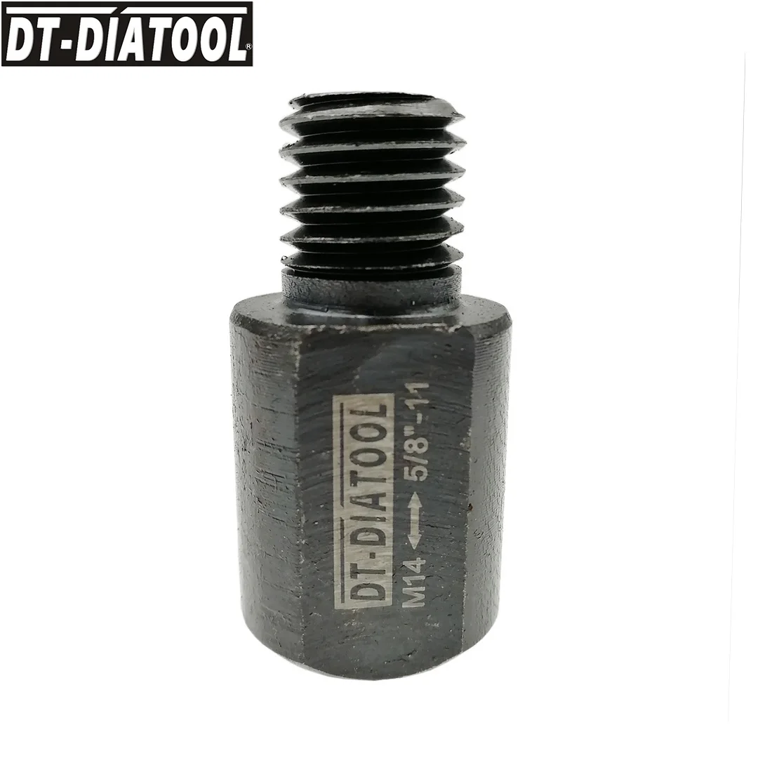 DT-DIATOOL 2pcs 5/8-11 Male to M14 Female Thread Adapter for Diamond Core Bits Grinding Disc Can Fit 5/8-11 Tool to M14 Machine