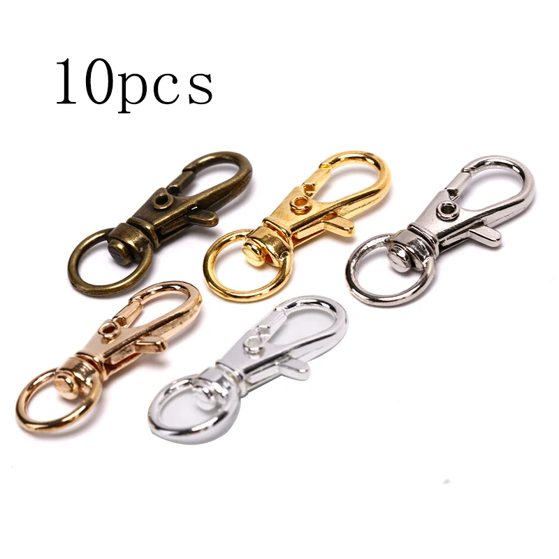 10pc Swivel Leder Tasche Handtasche Geldbörse Schulter Gurt Gürtel Verschluss Clip Schnalle Keychain Schlüssel Ring Hund Kette Kragen snap