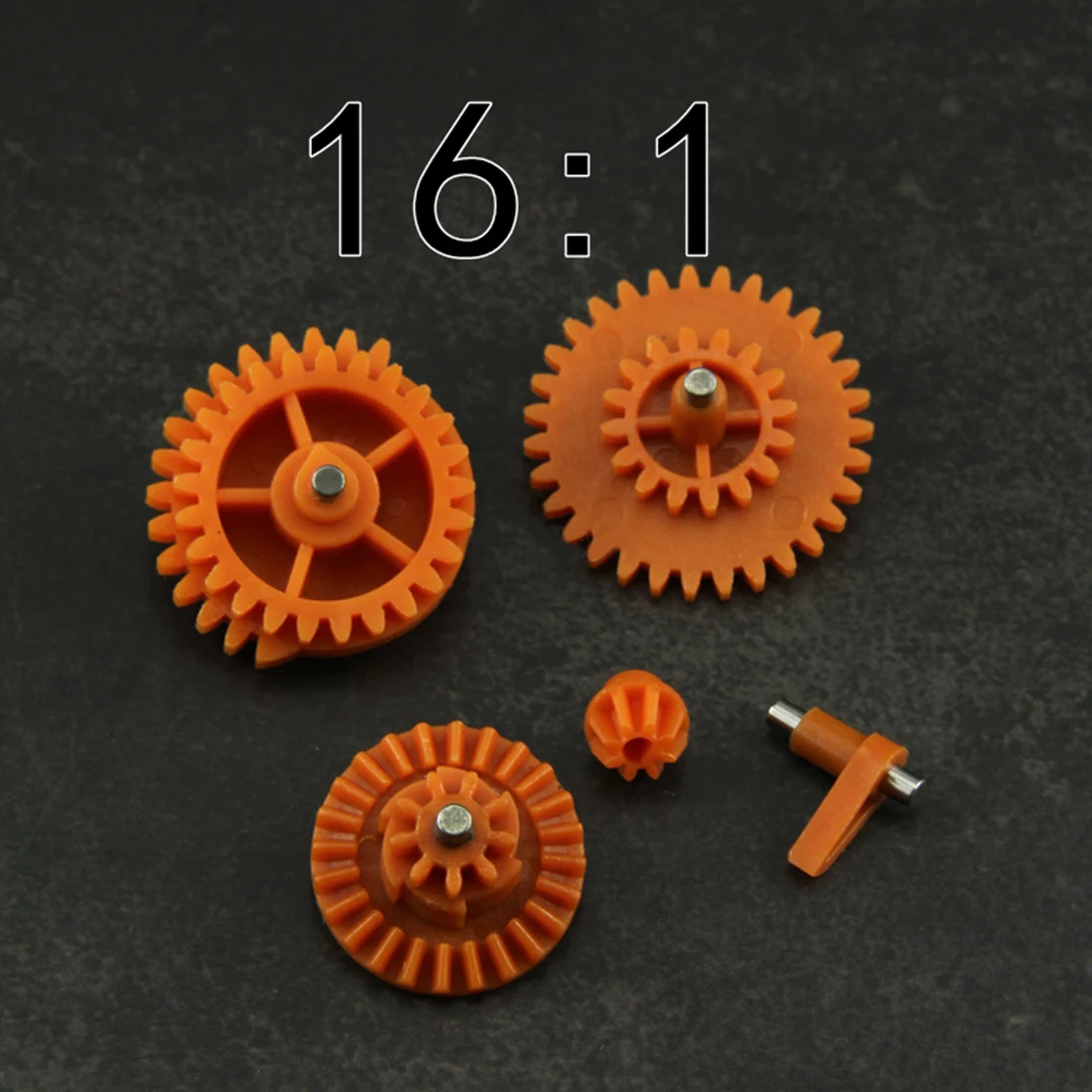 16:1/12:1 High Speed Nylon Gear Set for JM Gen.8 9 10 / Jingji SLR - Orange/White