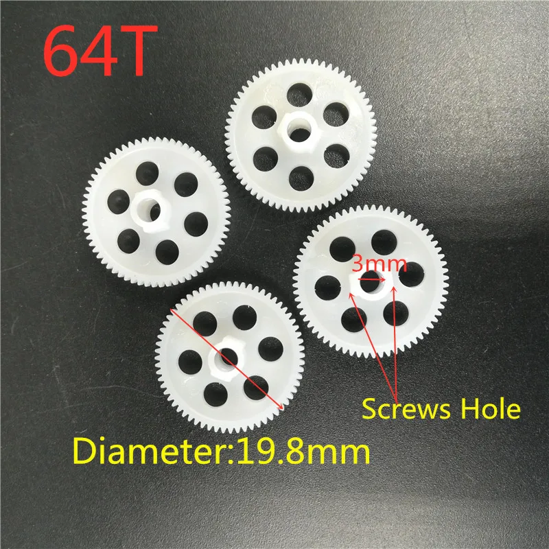 64T Gear 0.3M 1.4MM 3mm 2cm Dia. Tight Remote-control Car Robot Helicopter Quadcopter Toy Aircraft Parts Technology 4pcs/lot