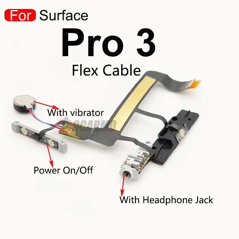 5Pcs For Microsoft Surface Pro3 Pro4 Pro5 Pro 3 4 5 6 7 Power On/Off Volume Up/Down Flex Cable