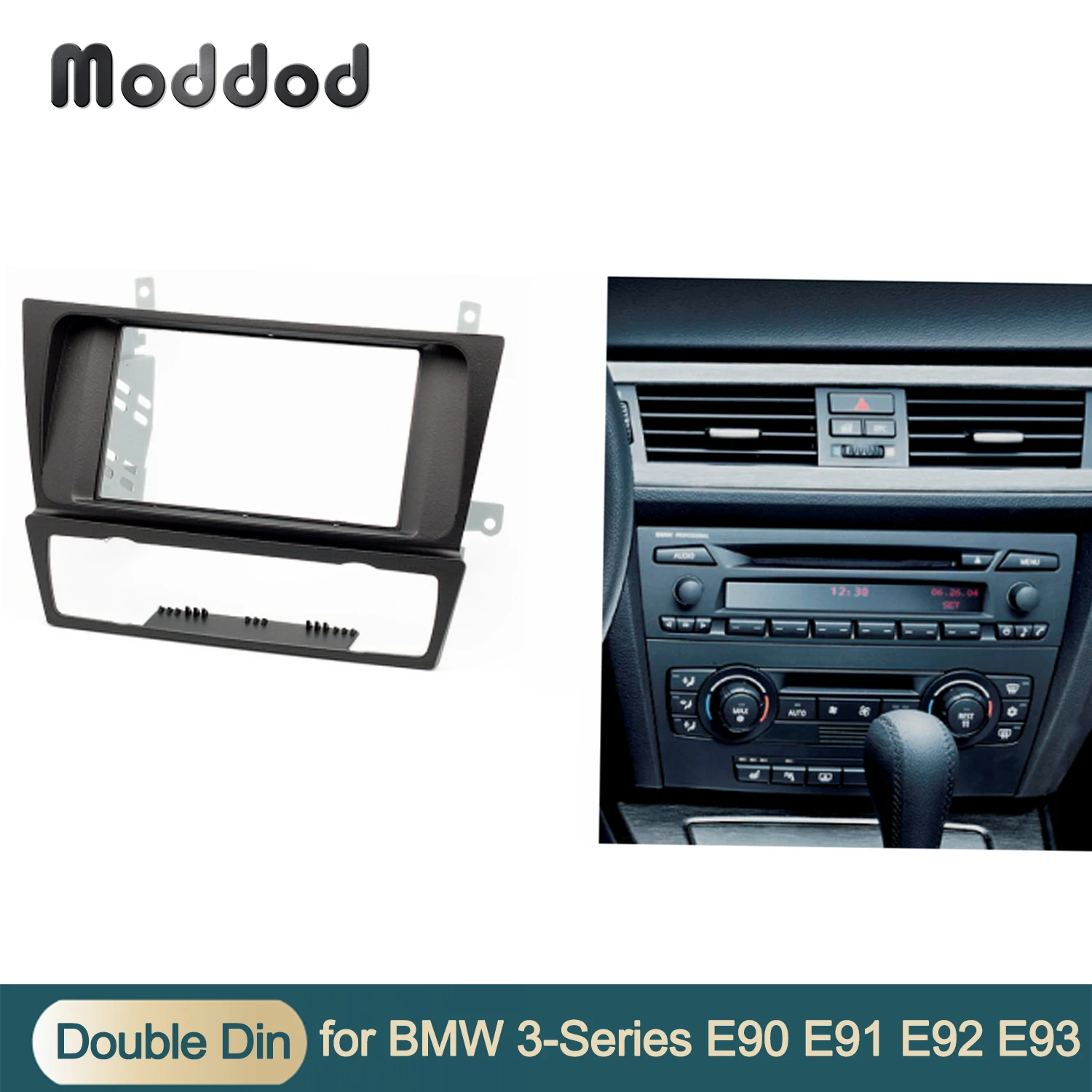 

Double Din Radio Fascias For BMW 3 Series E90 E91 E92 E93 2004-2012 DVD GPS Stereo Panel Dash Mount Trim Kit Surrounded Frame