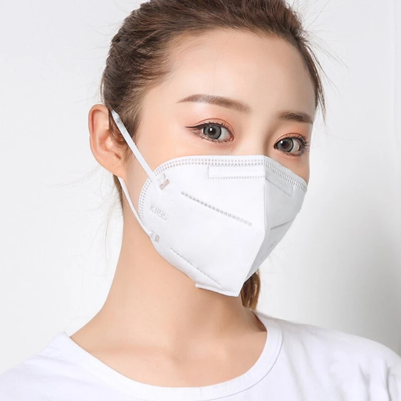 100PCS Disposable Facial Masks KN95 Face Masks 5-Layer Dust Respirator Filter Maske Breathable Protective Mouth Mask Fast-Ship