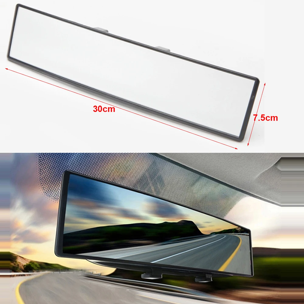 Car Universal Curve Convex Interior Clip On Panoramic Rear View Mirror Wide Angle Auto Rear View Mirror for Car SUV Van Truck