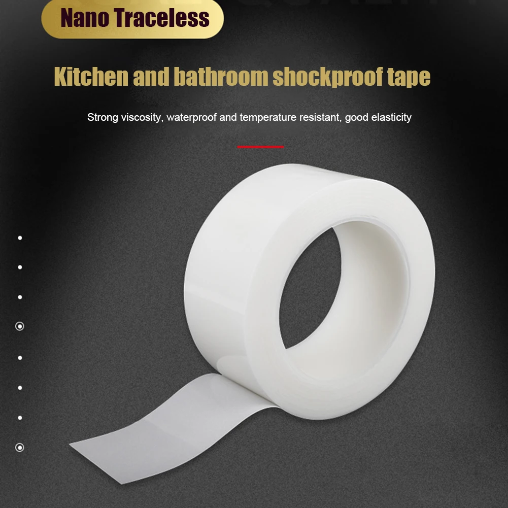 Nastro adesivo sigillante antimuffa cucina bagno doccia lavandino cucitura adesivi bianchi adesivo murale Nano impermeabile nastro adesivo