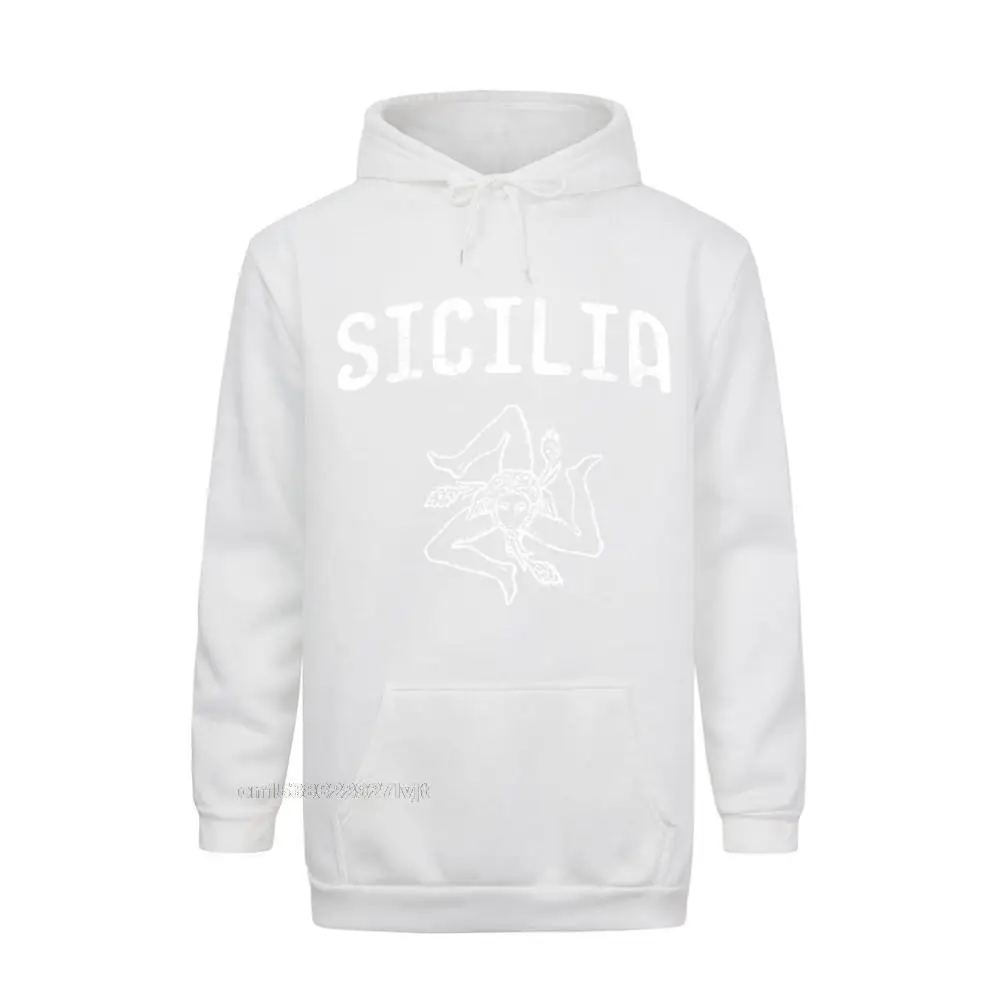 Sicilia Italy Sicily Sicilian Siciliano Italia Italian Long Sleeve Hoodie Comfortable Tops Hoodie Cotton Men\'s Hoodies