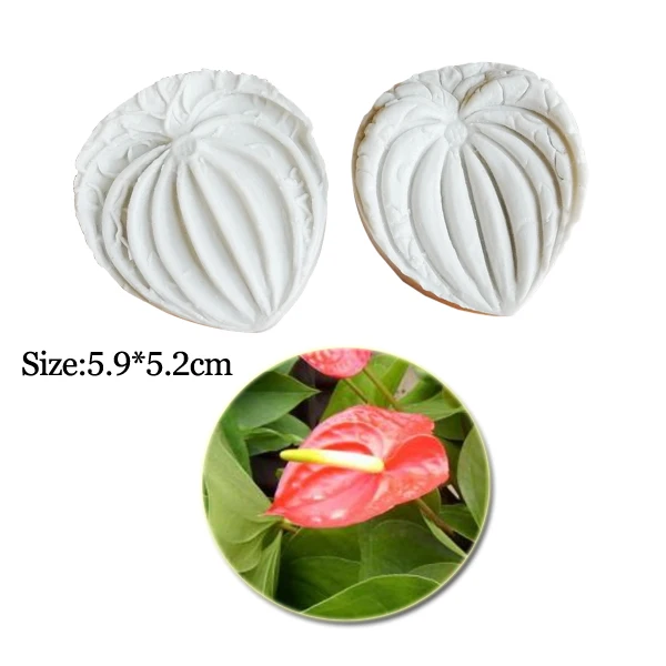 Anthurium Petals Silicone Fondant Mould Cake Tools Chocolate Gumpaste Molds, Sugarcraft, Kitchen Gadget M2356