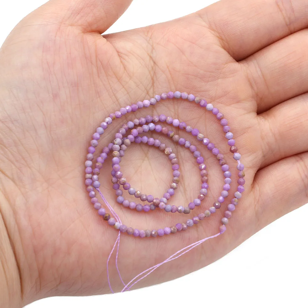 Natural Rose Quartzs Amethysts Beads Section Round Loose Beads 2 3 4 5 MM Pick Size For Jewelry DIY Necklace Making