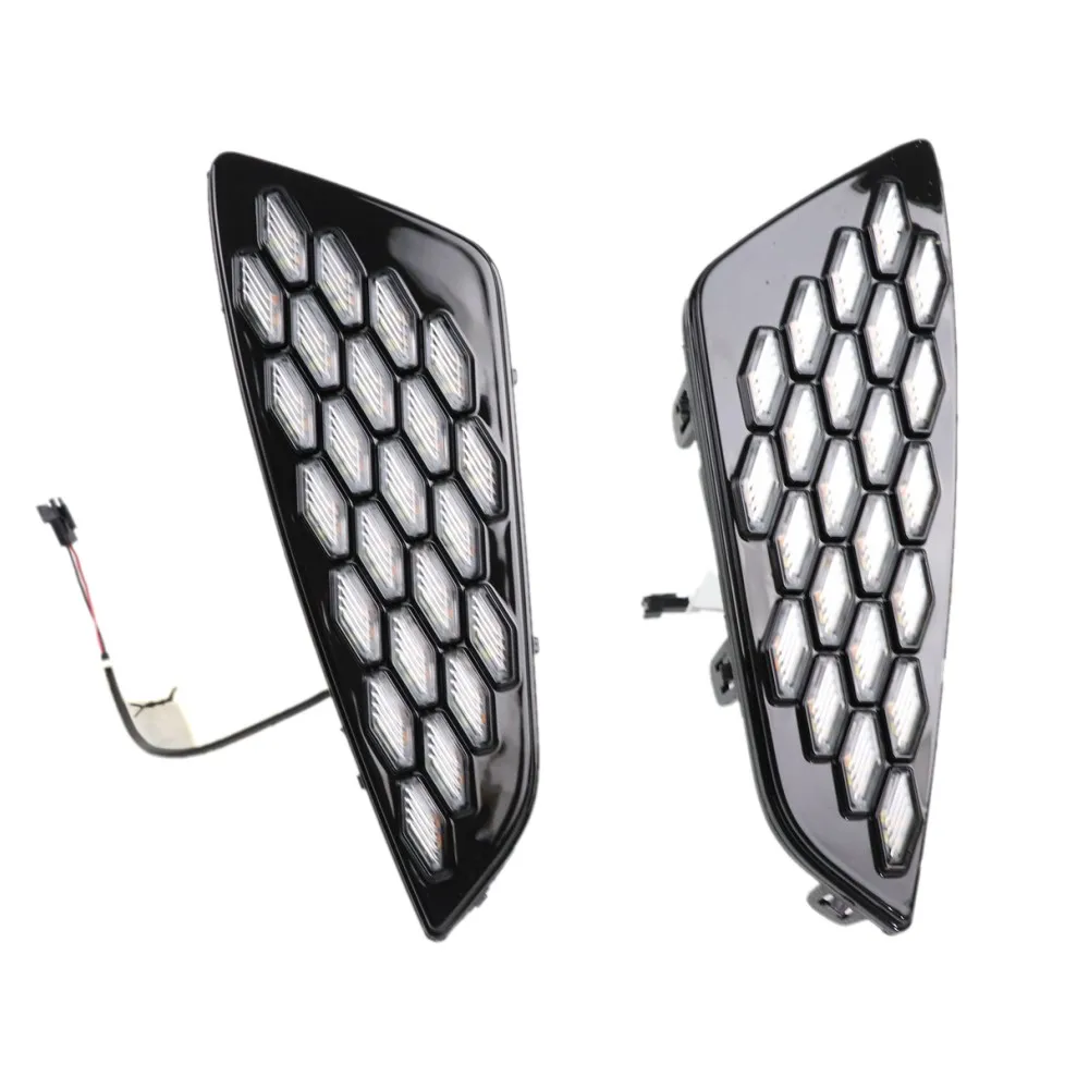 

July King Car Daytime Running Lights for Toyota Sienna XSE 2021+, 6000K LED Front Bumper DRL+ Streamer Yellow Turn Signals