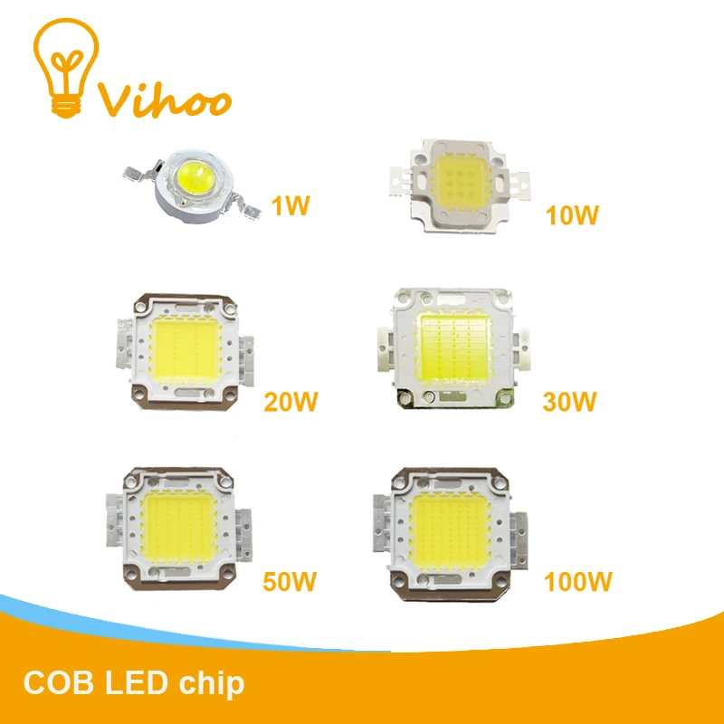 LED chip in light beads Diodes Downlight 1W 10W 20W 30W 50W 100W High-Power Full-Watt Cree Integrated Spotlight floodlights