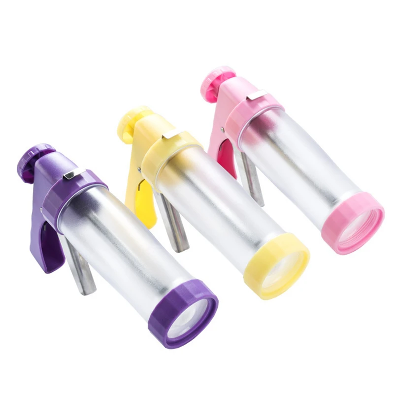 Stainless Steel Cake Cream Decorating Gun Nozzles Set DIY Pastry Muffin Extruder Flower Piece Decorations Suit Baking Tools