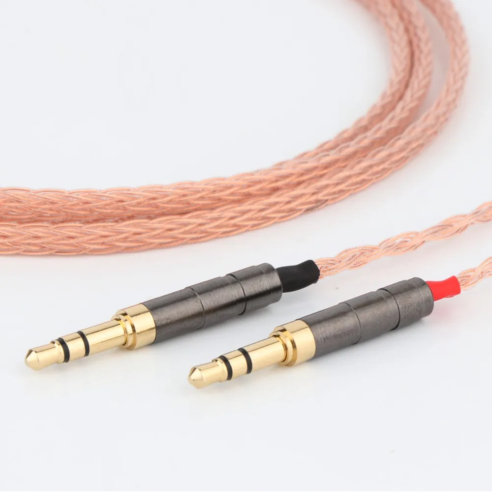 16 الأساسية 7N OCC النحاس سماعة كابل ل دينون AH-D7200 AH-D5200 AH-D9200 3.5 مللي متر سماعة دبوس LN006748