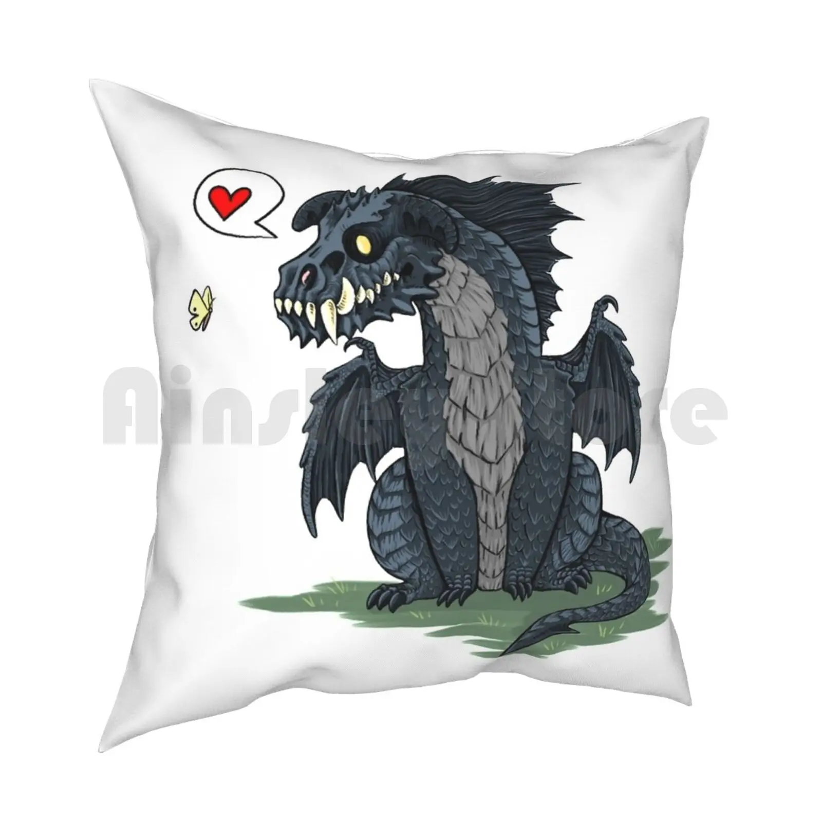 D&D Black Dragon Pillow Case Printed Home Soft DIY Pillow cover Dragon Dragon Art Dnd D D And Pathfinder Rpg Games Reptile