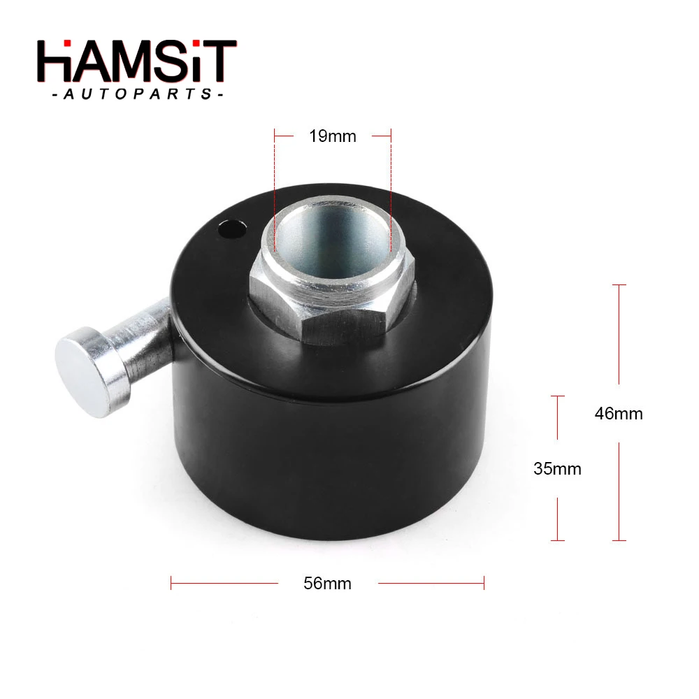 Hamsit Auto 3-hole Steering Wheel Quick Release Disconnect Hub base boss Kit center 3/4